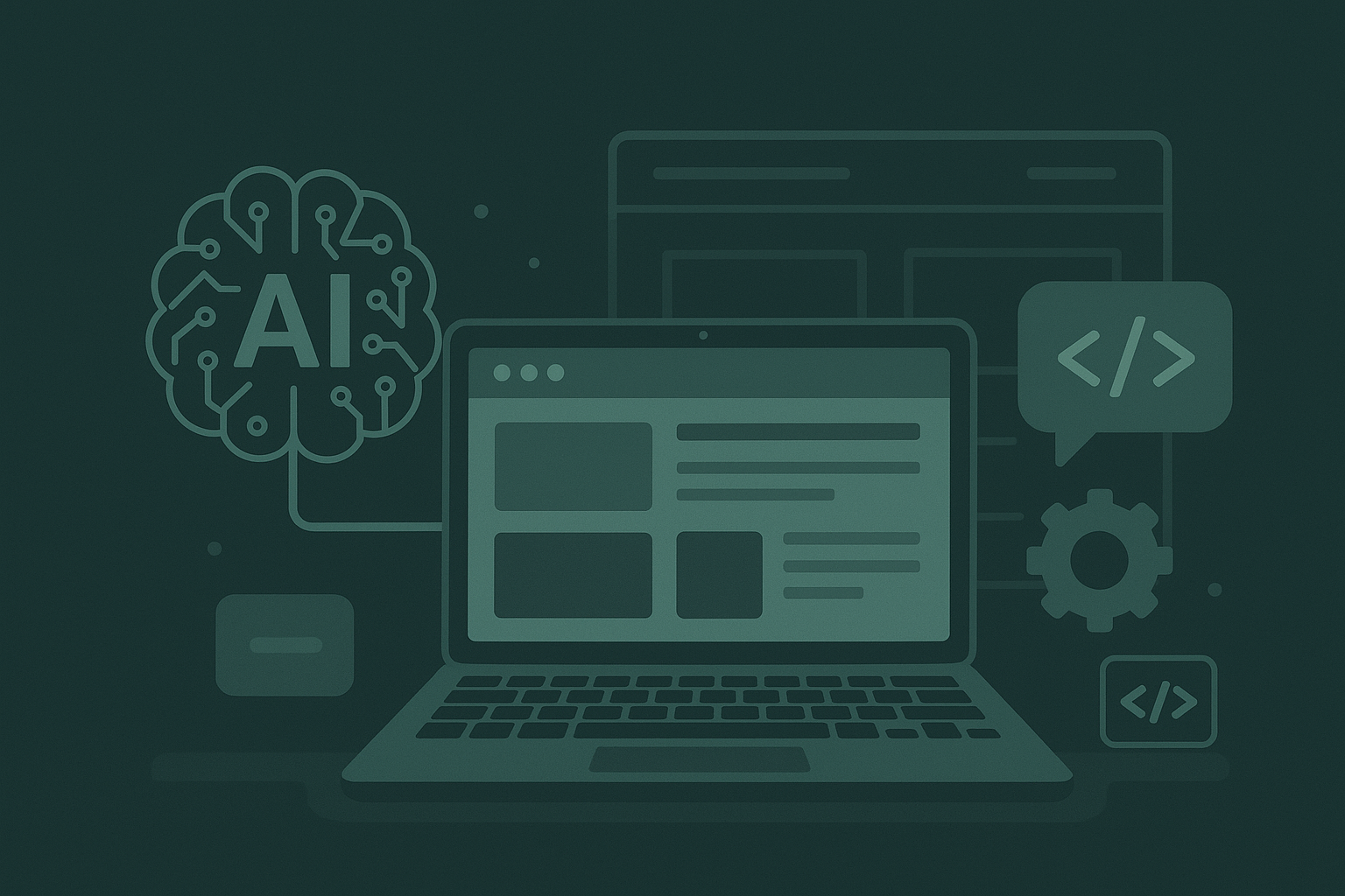 AI-Augmented Web Development Graphic